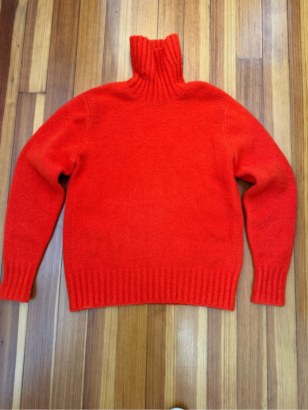 Todd Snyder - Vintage Bright Red Orange Turtleneck Sweater - Medium